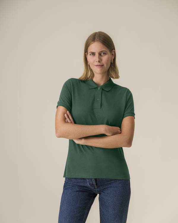 STELLA COASTER - BOTTLE GREEN - POLOS SHORT SLEEVES - WOMEN