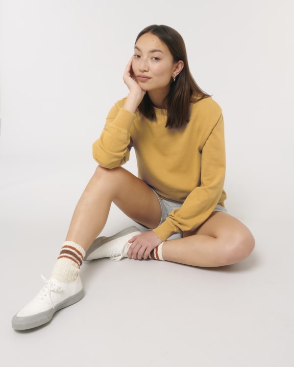 MATCHER VINTAGE - G. DYED GOLD OCHRE - SWEATSHIRTS CREWNECK - UNISEX