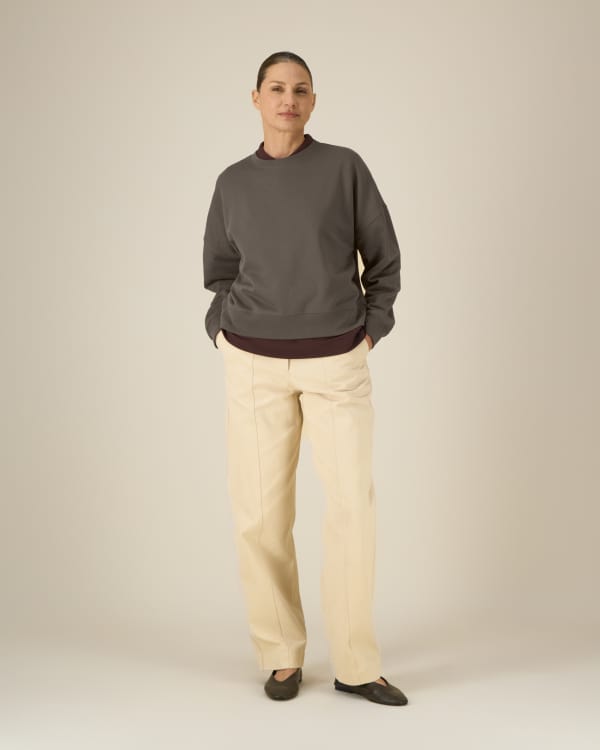 STELLA ALMA - MOCHA - SWEATSHIRTS CREWNECK - VROUWEN