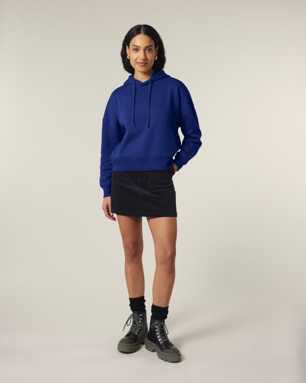 STELLA NORA - WORKER BLUE - SWEATSHIRTS HOODIE - WOMEN