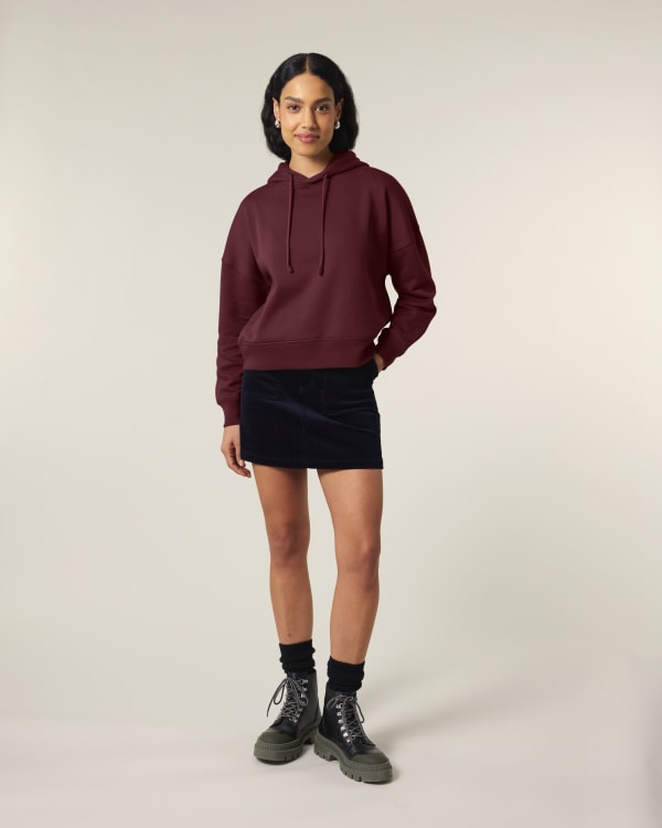 STELLA NORA - BURGUNDY - SWEATSHIRTS HOODIE - WOMEN