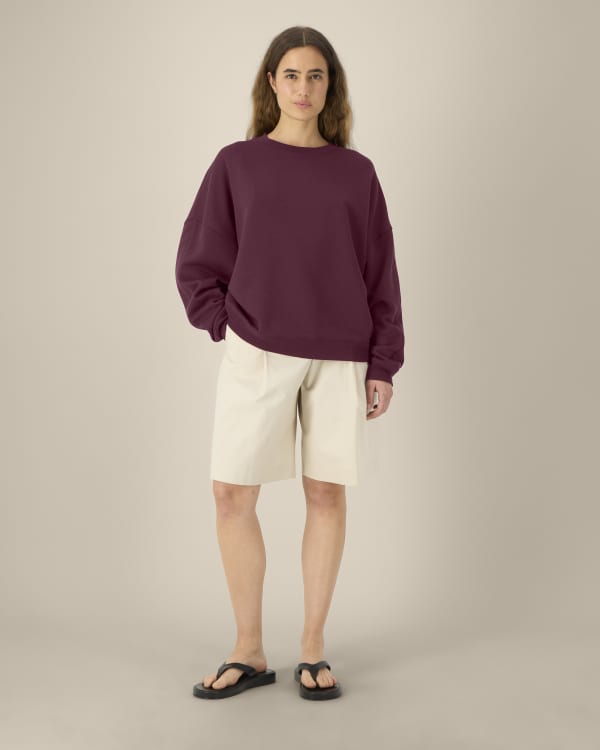 STELLA LIANNA - DEEP PLUM - SWEATSHIRTS CREWNECK - VROUWEN