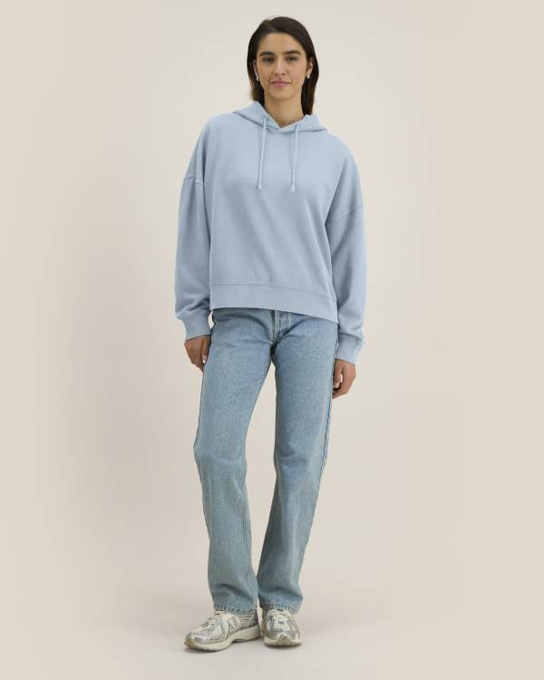 STELLA NORA VINTAGE - G. DYED BLUE STONE - SWEATSHIRTS HOODIE - WOMEN