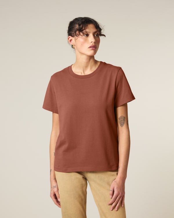 STELLA MUSER - HERITAGE BROWN - TEE-SHIRTS SHORT SLEEVES - WOMEN