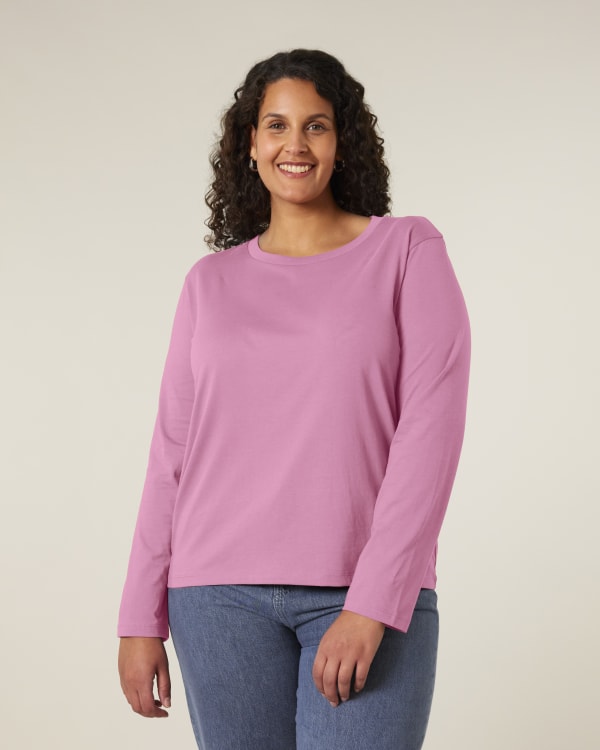 STELLA MUSER LONG SLEEVE - BUBBLE PINK - TEE-SHIRTS LONG SLEEVES - WOMEN