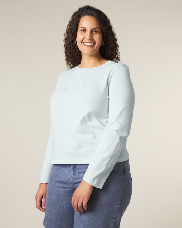 STELLA MUSER LONG SLEEVE - BLUE ICE - TEE-SHIRTS LONG SLEEVES - WOMEN