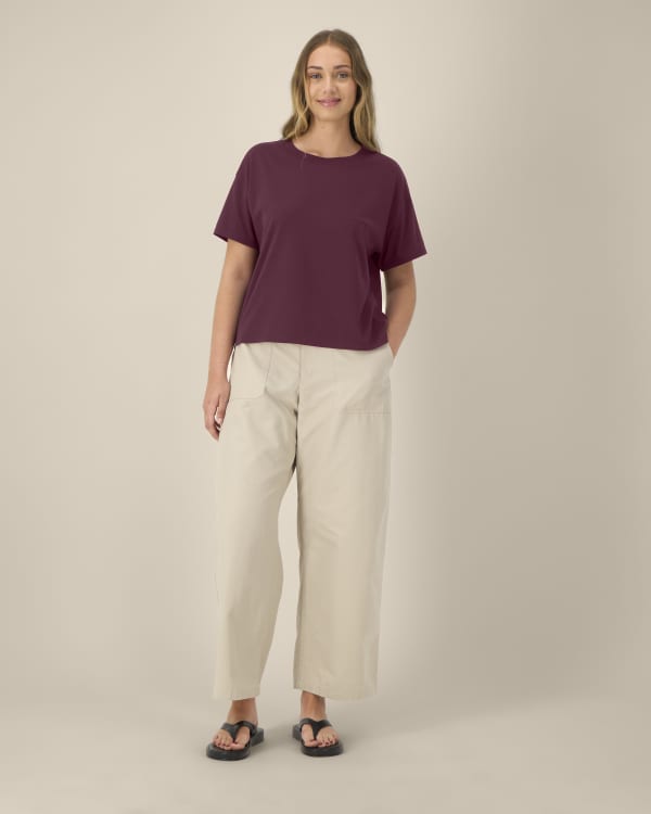 STELLA ETTA - DEEP PLUM - TEE-SHIRTS SHORT SLEEVES - WOMEN