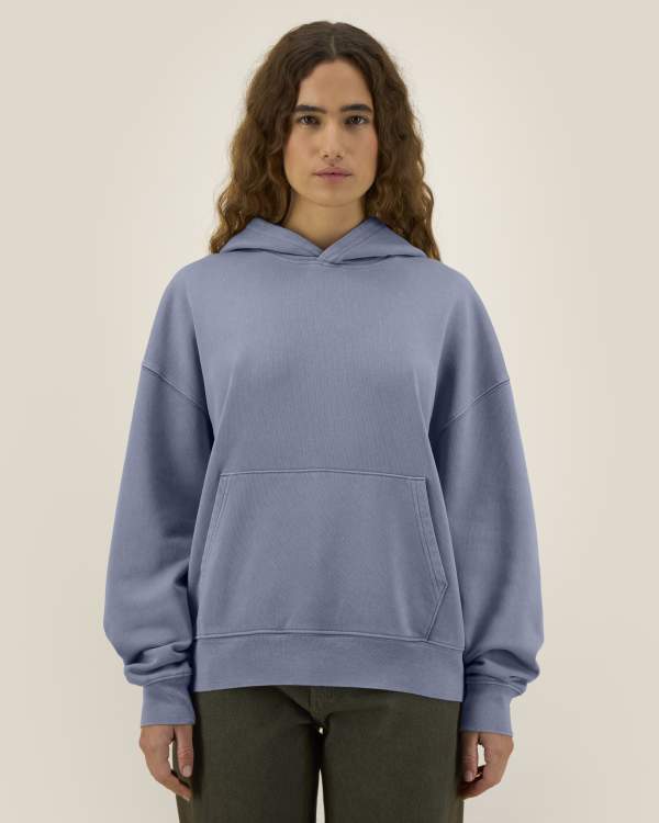 CHASER VINTAGE - G. DYED BLUE GREY - SWEATSHIRTS HOODIE - UNISEX