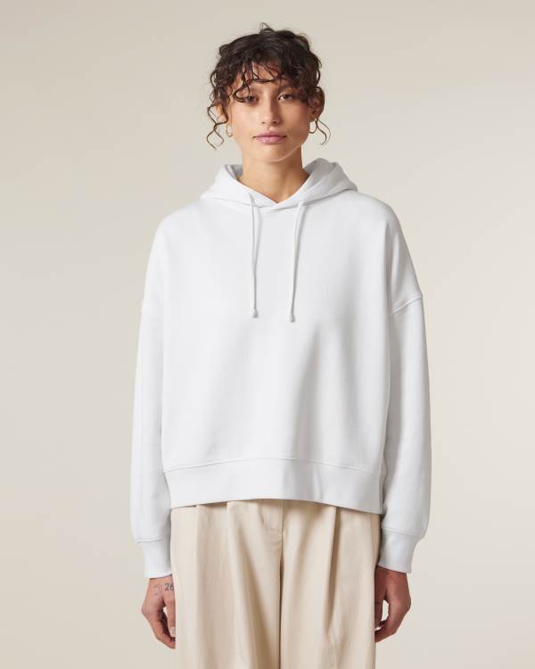 STELLA NORA - WHITE - SWEATSHIRTS HOODIE - WOMEN