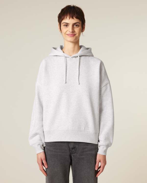 STELLA NORA - COOL HEATHER GREY - SWEATSHIRTS HOODIE - WOMEN