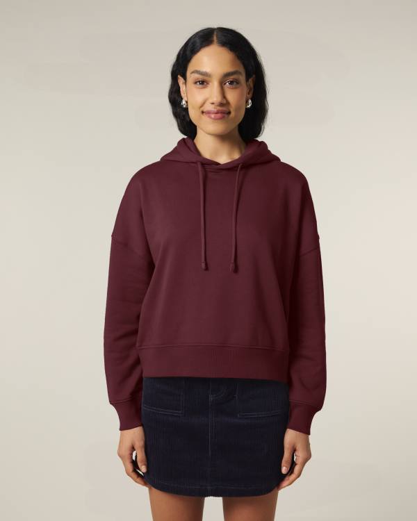 STELLA NORA - BURGUNDY - SWEATSHIRTS HOODIE - WOMEN