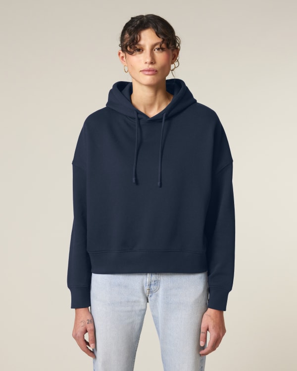 STELLA NORA - FRENCH NAVY - SWEATSHIRTS HOODIE - WOMEN