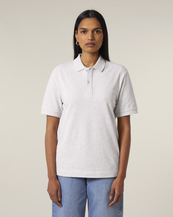 PREPSTER 2.0 - COOL HEATHER GREY - POLOS SHORT SLEEVES - UNISEXE