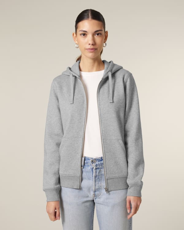 MIXER - HEATHER GREY - SWEATSHIRTS JACKET - UNISEXE