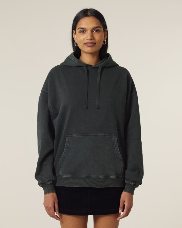 SLAMMER 2.0 VINTAGE - G. DYED BLACK ROCK - SWEATSHIRTS HOODIE - UNISEX