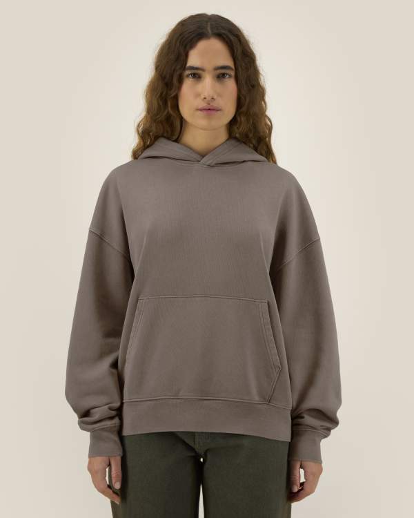 CHASER VINTAGE - G.DYED MOCHA - SWEATSHIRTS HOODIE - UNISEX