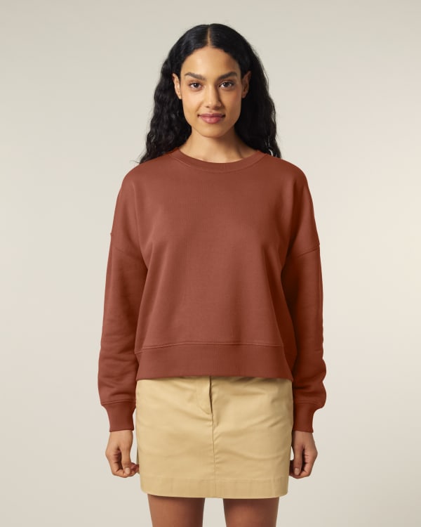 STELLA ALMA - HERITAGE BROWN - SWEATSHIRTS CREWNECK - VROUWEN