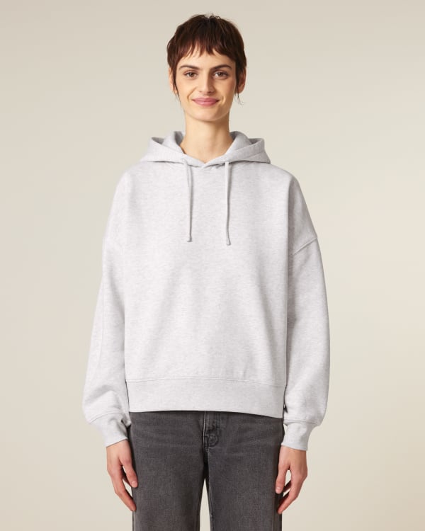 STELLA NORA - COOL HEATHER GREY - SWEATSHIRTS HOODIE - WOMEN