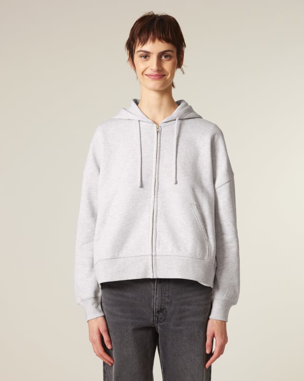 STELLA IDA - COOL HEATHER GREY - SWEATSHIRTS HOODIE - WOMEN
