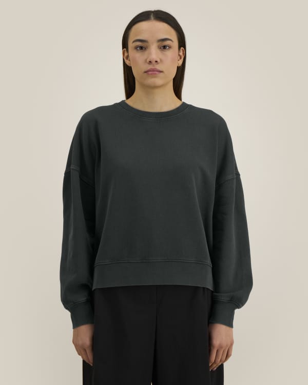 STELLA ALMA VINTAGE - G. DYED BLACK ROCK - SWEATSHIRTS CREWNECK - VROUWEN