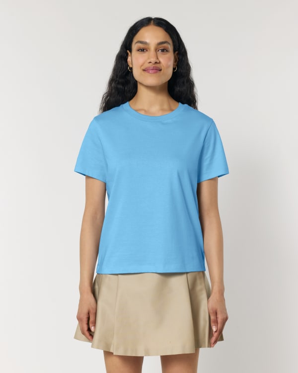 STELLA MUSER - AQUA BLUE - TEE-SHIRTS SHORT SLEEVES - WOMEN
