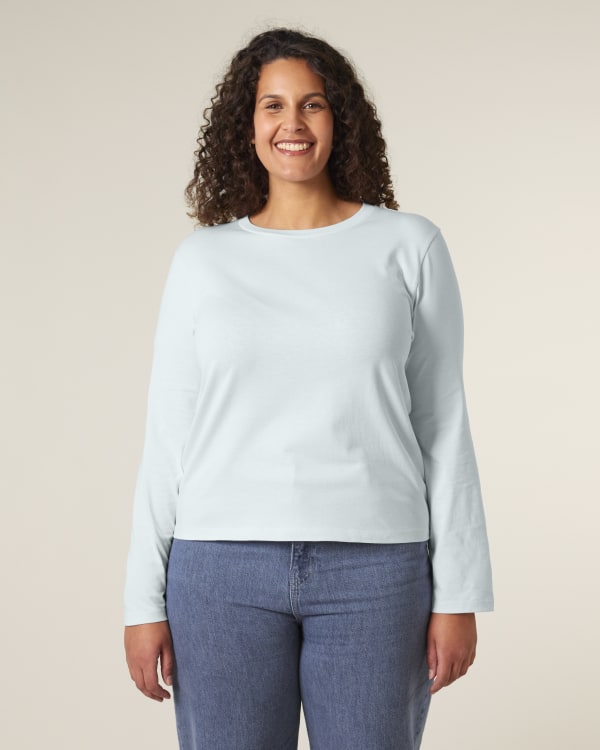 STELLA MUSER LONG SLEEVE - BLUE ICE - TEE-SHIRTS LONG SLEEVES - WOMEN