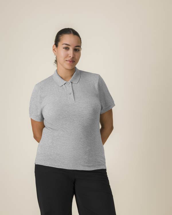 STELLA COASTER - HEATHER GREY - POLOS SHORT SLEEVES - WOMEN