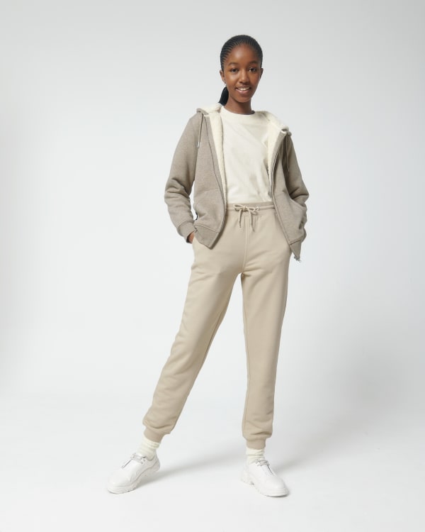 HYGGER SHERPA - HEATHER SAND - SWEATSHIRTS JACKET - UNISEXO