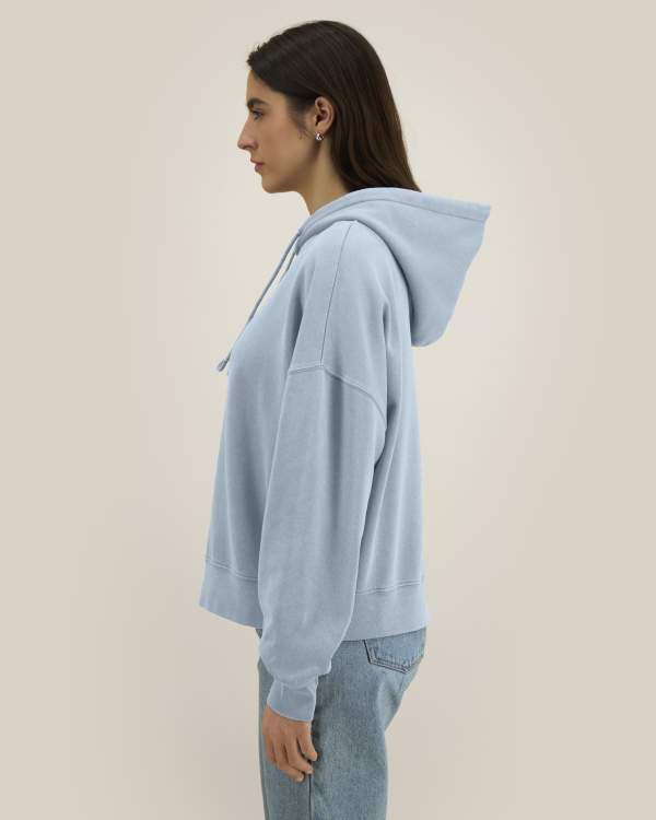 STELLA NORA VINTAGE - G. DYED BLUE STONE - SWEATSHIRTS HOODIE - WOMEN