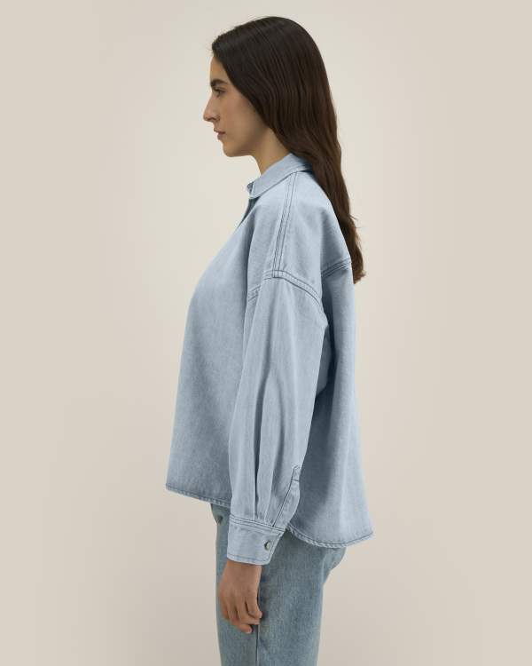 STELLA EMBER - LIGHT WASH - SHIRTS DENIM - VROUWEN