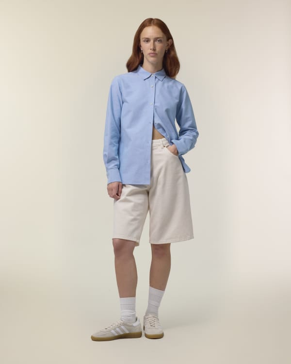 STELLA OXFORD SHIRT - BLUE OXFORD - SHIRTS NON DENIM - WOMEN