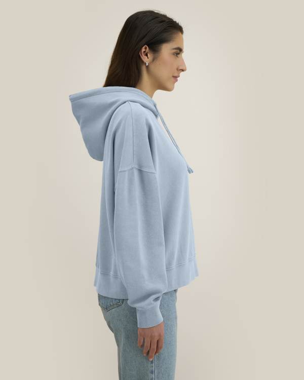 STELLA NORA VINTAGE - G. DYED BLUE STONE - SWEATSHIRTS HOODIE - WOMEN