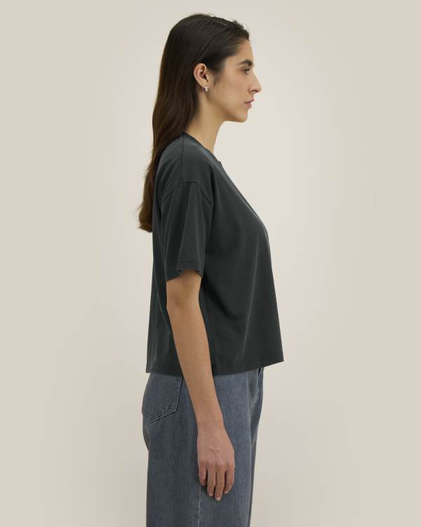 STELLA NOVA VINTAGE - G. DYED BLACK ROCK - TEE-SHIRTS SHORT SLEEVES - FRAUEN
