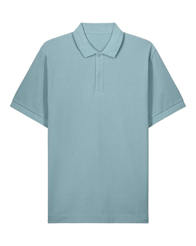 PREPSTER 2.0 - PEBBLE BLUE - POLOS SHORT SLEEVES - UNISEXE