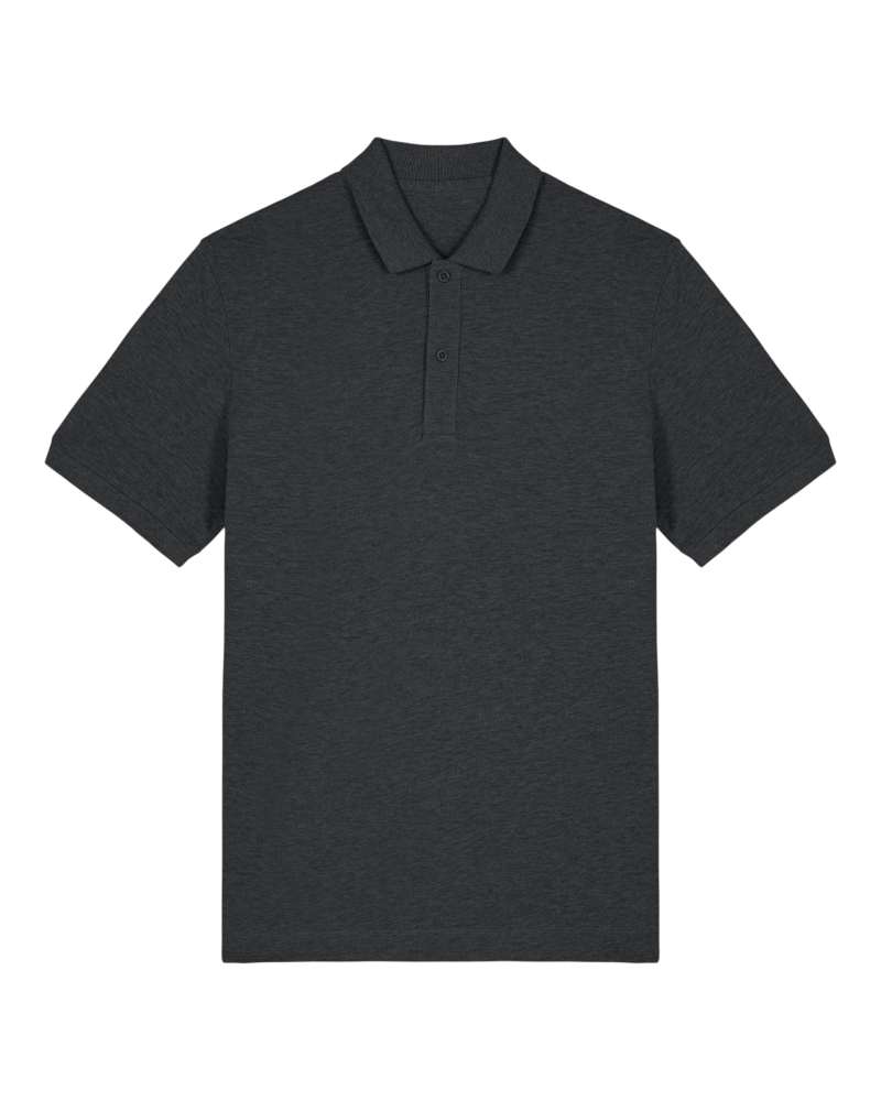 PREPSTER 2.0 - DARK HEATHER GREY - POLOS SHORT SLEEVES - UNISEXE