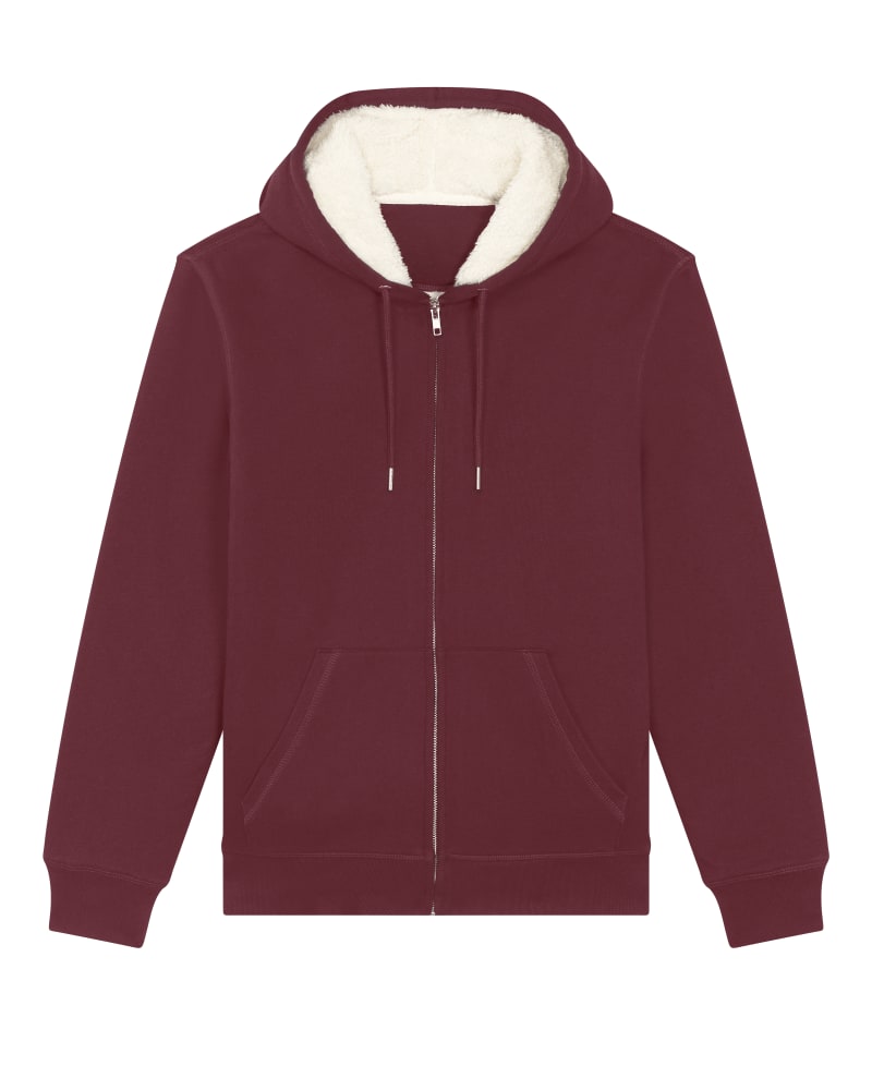 HYGGER SHERPA - BURGUNDY - SWEATSHIRTS JACKET - UNISEX