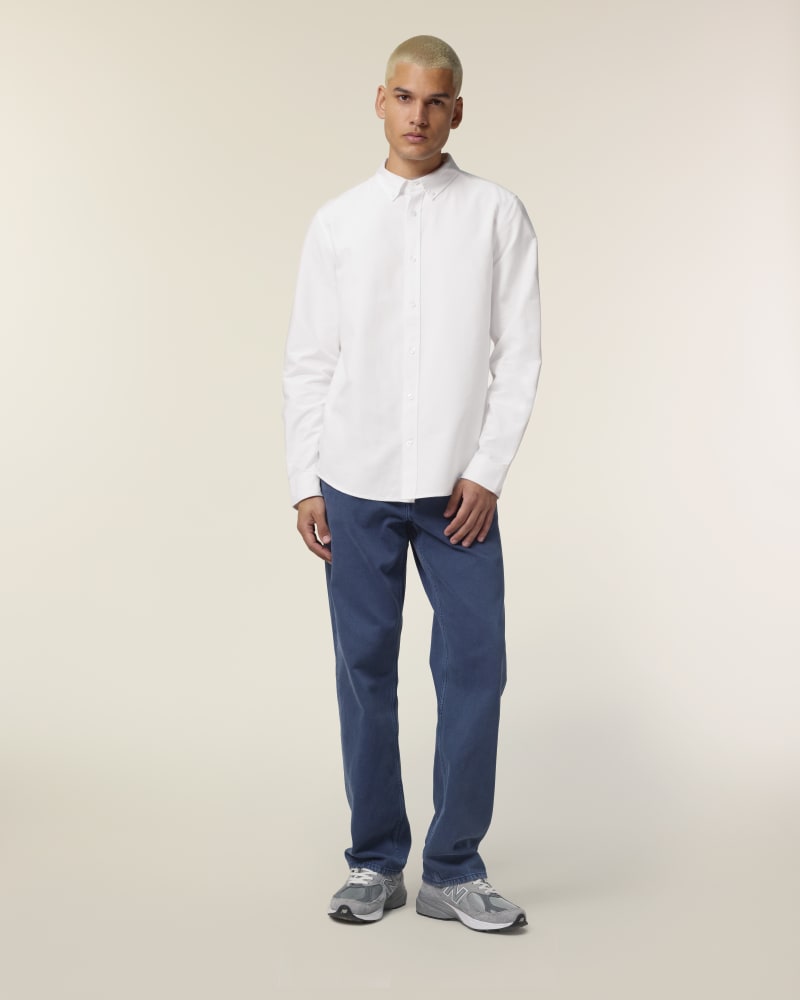 Stanley Oxford Shirt - White - Shirts - Men