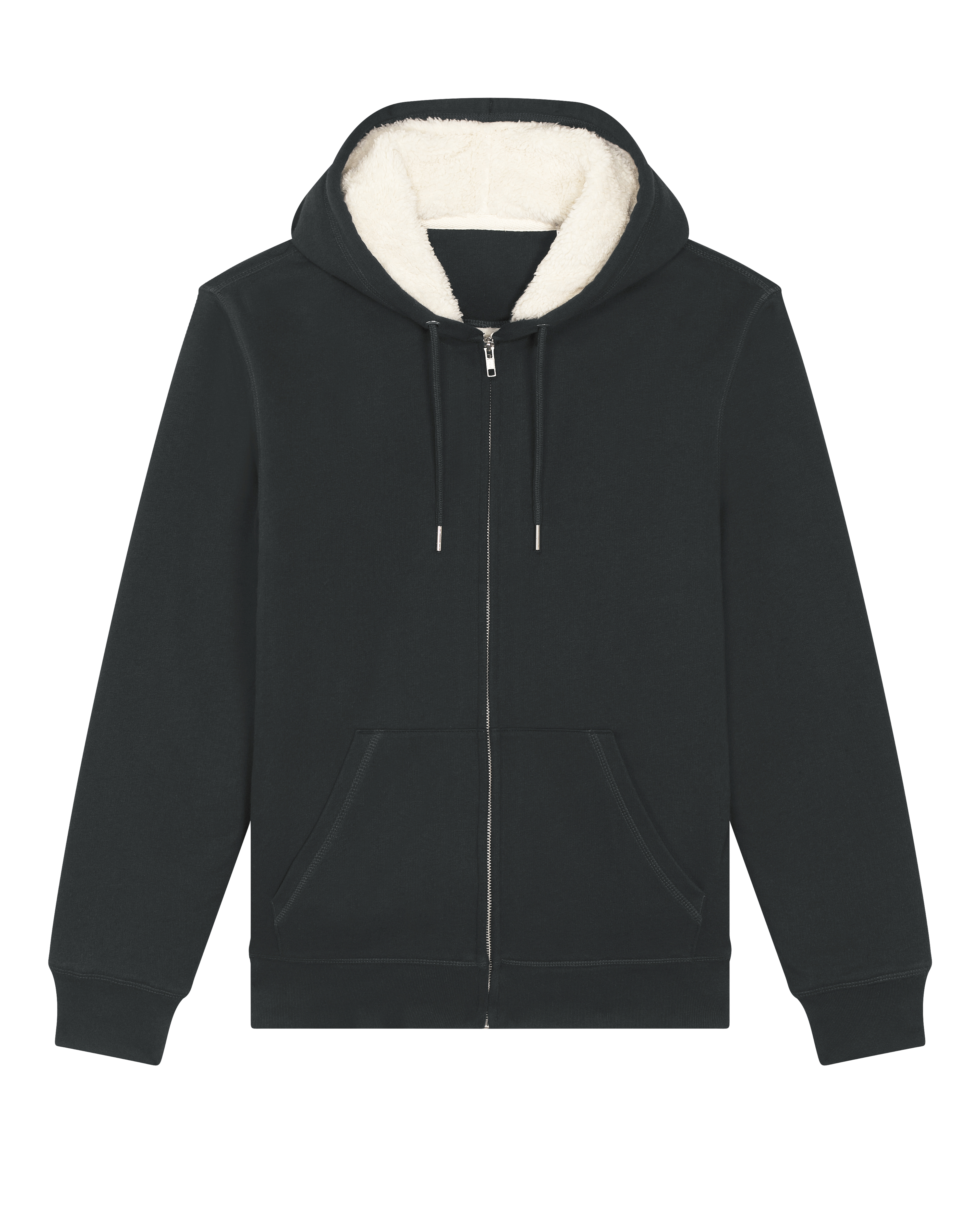Суичър с качулка и цип Hygger Sherpa — Black