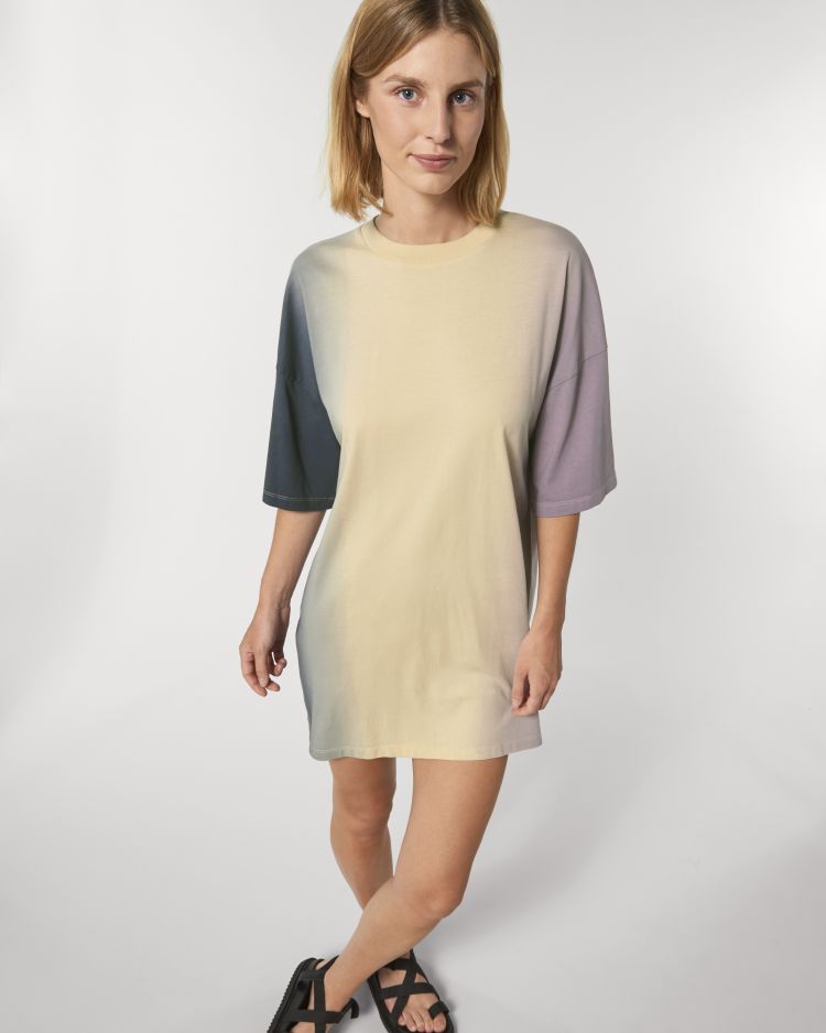 STELLA TWISTER STDW160 Women's Oversized Dip Dye T-Shirt dress Stanley/Stella STELLA TWISTER STDW160 Women's Oversized Dip Dye T-Shirt dress Stanley/Stella