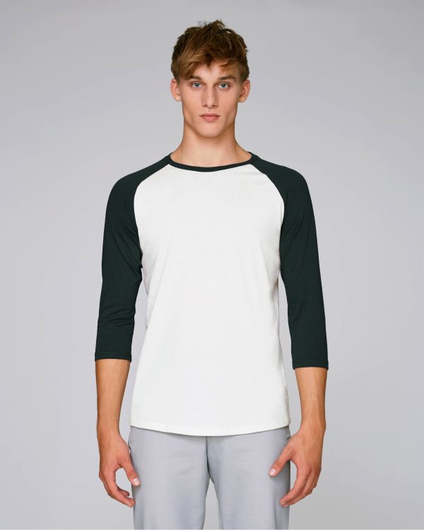 Baseball - Le T-shirt manches 3/4 contrastées unisexe