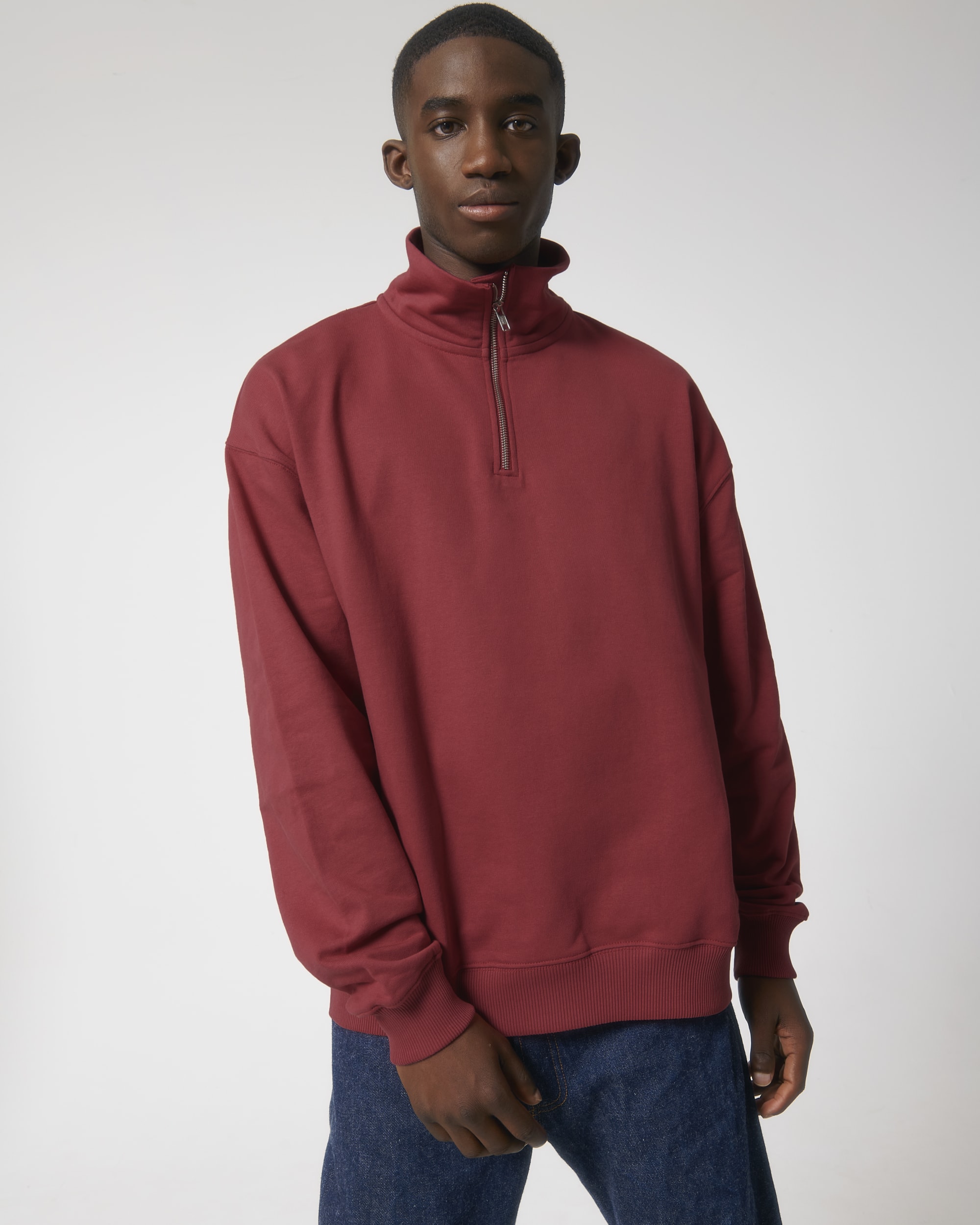 Red Quarter-Zip Sweatshirts for Men