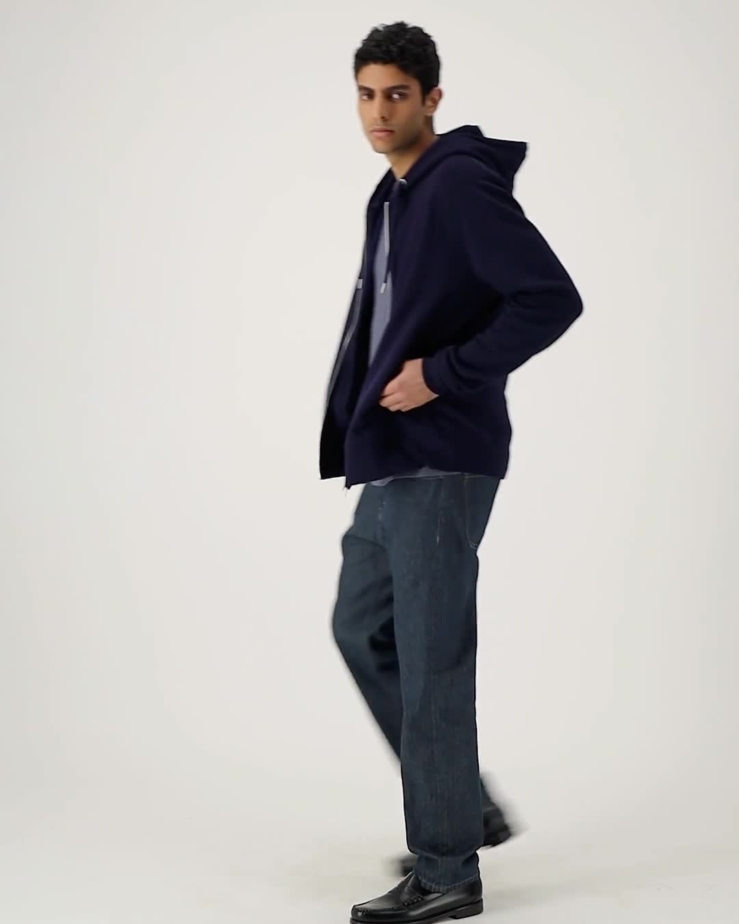 ASTOR - BLACK - SWEATSHIRTS JACKET - UNISEKS