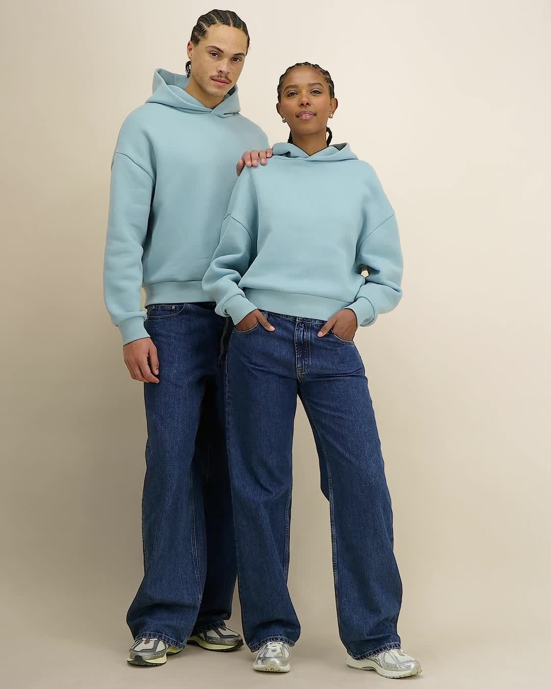 SCULPTER - PEBBLE BLUE - SWEATSHIRTS HOODIE - UNISEXO