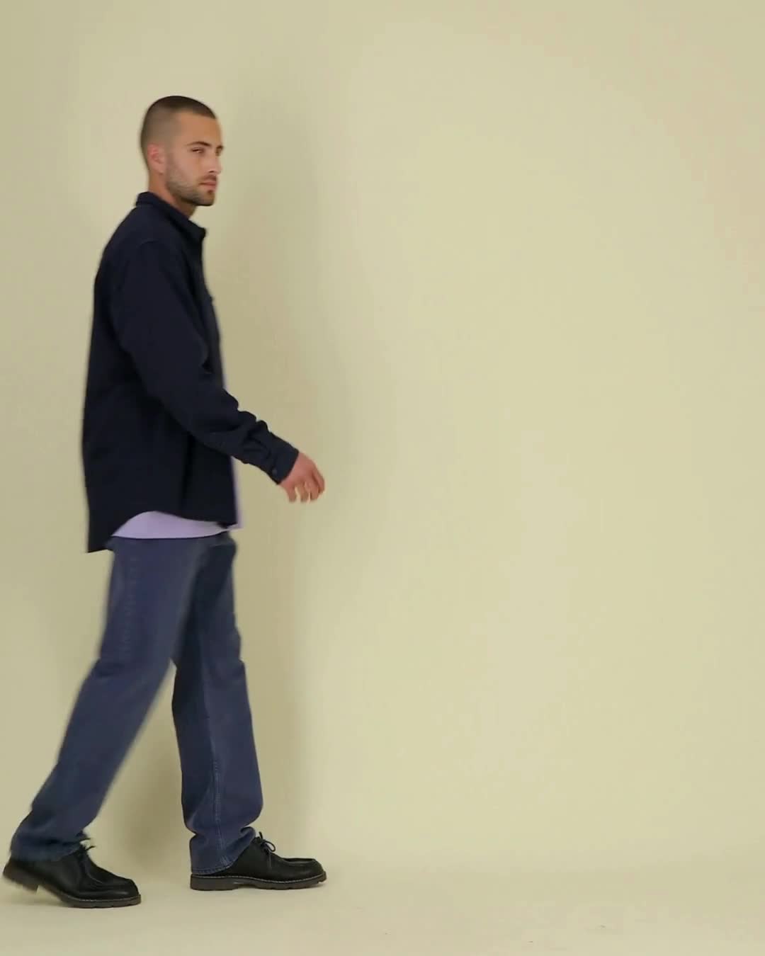 WORKER SHIRT - G. DYED MISTY GREY - SHIRTS NON DENIM - UNISEKS