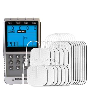 Med-Fit 906A Premier 4 Channel Rechargeable - TENS EMS Combo Muscle  Stimulator for Pain Relief and Muscle Strengthening