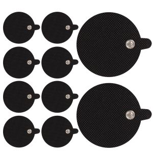 Black Round Wireless TENS Electrodes