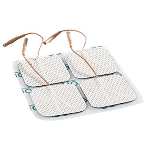 Wired Tens Machine Electrodes - 5 x 5 cm - 6 Packs of 4 Electrodes (24 Electrodes) - Self Adhesive