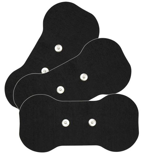 Black Wireless Lumbar Electrodes -16 x 8cm