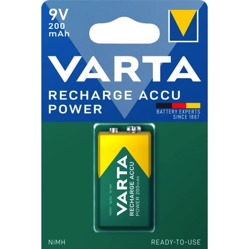 Varta Rechargeable Batteries - 9V 200mAh B1