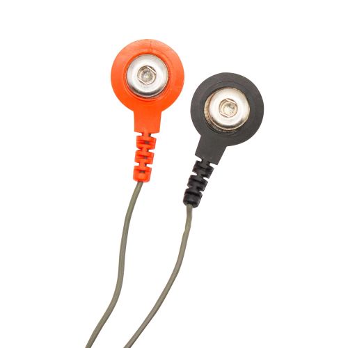 TENS Leads Pack of Two Flexible Cables - 3.5mm stud connectors 